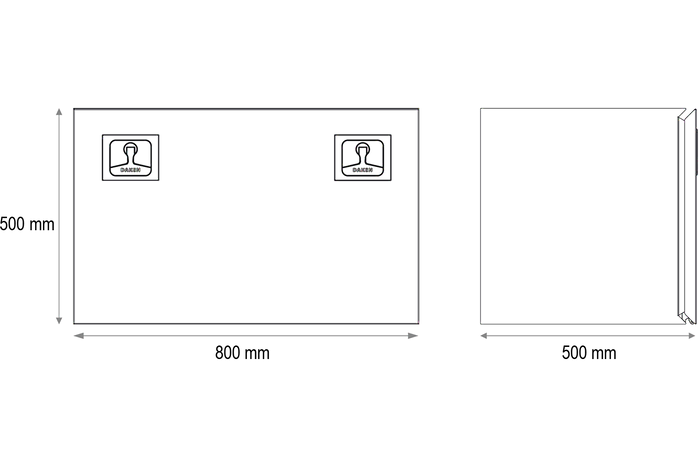 DAKEN 8Z3140 Z31 szerszámosláda 800x500x500mm 180l