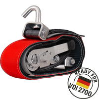 HEFFA CARLINE 130 vontató szállítószalag, kerékrögzítő heveder, 2,8 m/50 mm/5 t VDI 2700