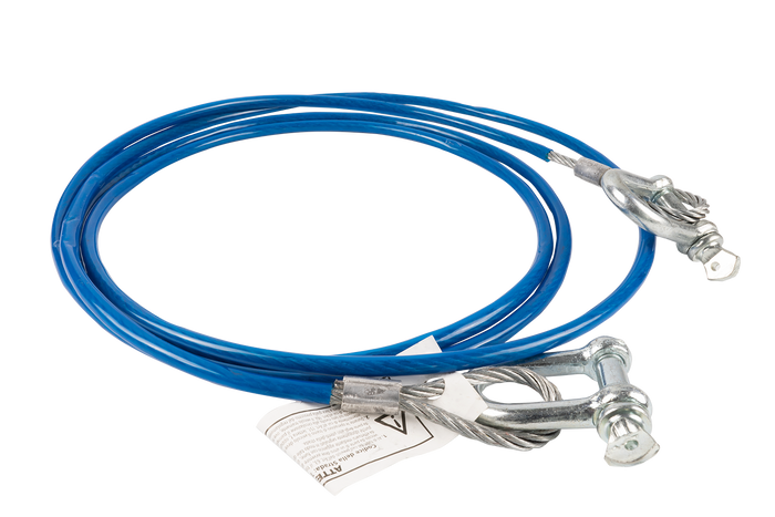 LAMPA acélsodronyos vontatókötél kengyellel 3,5m/6mm/3t kék