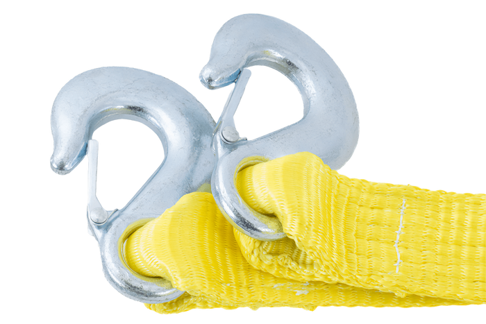 UNITRAILER vontatókötél horgokkal, vontatópánt 5m/50mm/7.5t sárga