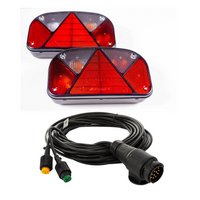 ASPÖCK hátsó lámpák + MANTES kábelköteg 7m 13-tűs