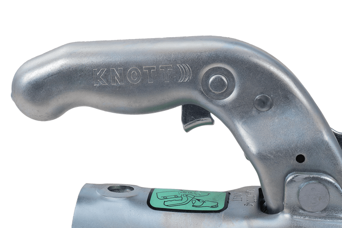 KNOTT K20-B gömbfejű vonóhorog 2000 kg-os pótkocsihoz, 45 mm-es öntöttvas csővonórúddal 