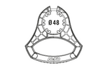AL-KO 1931978 irányítókar 48 mm-es támasztókerékhez