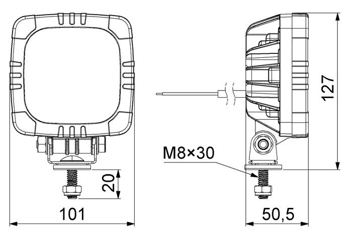 HORPOL LRD2679 15xLED 1000lm munkalámpa