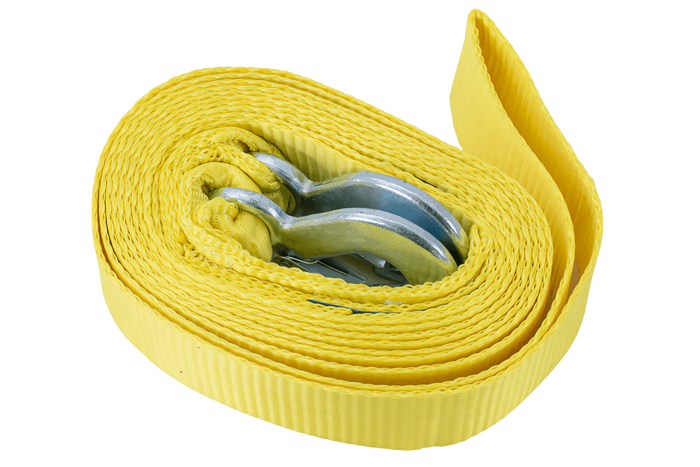 UNITRAILER vontatókötél horgokkal, vontatópánt 5m/50mm/4t sárga