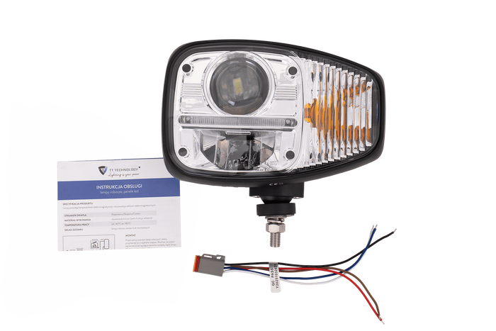 TT Technology TT.16611-L+TT.16611-P LED fényszórók 3 funkcióval 23xLED 2350lm bal+jobb JCB/Cat/Manitou/Volvo/Terex traktorokhoz