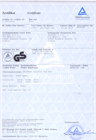 Trail Angel - vonóhorog gyerekbiciklihez - piros