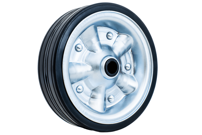 Pótkerék a KNOTT 405641.001 jockey kerékhez, tömör gumiból, 200x60 mm