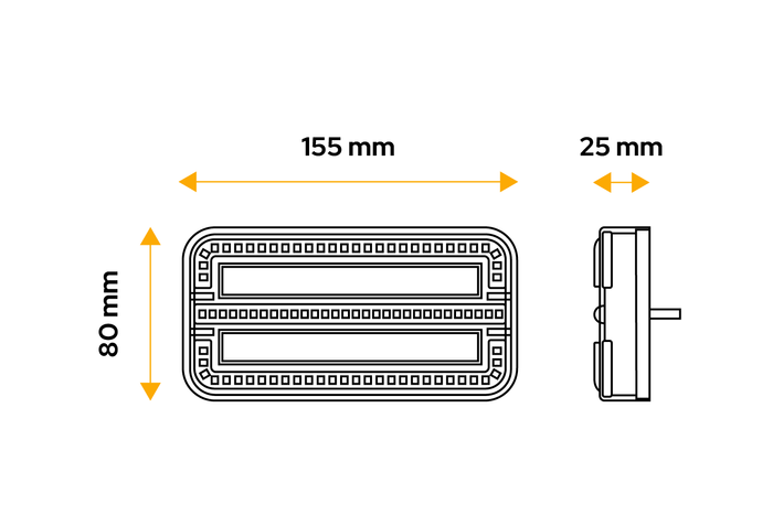 TT Technology TT.12028DI LED hátsó lámpa 3 funkciós univerzális