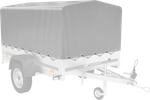 Váztakaró h-800 UNITRAILER ponyva pótkocsihoz 200x125cm GARDEN 201 KIPP