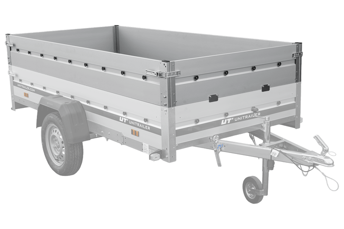 BIS alumínium oldalak UNITRAILER GARDEN 264 KIPP ALU és 264/2 KIPP ALU pótkocsikhoz