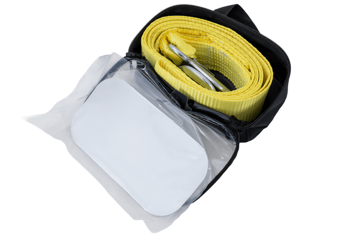 UNITRAILER vontatókötél horgokkal, vontatópánt 3m/50mm/3t sárga