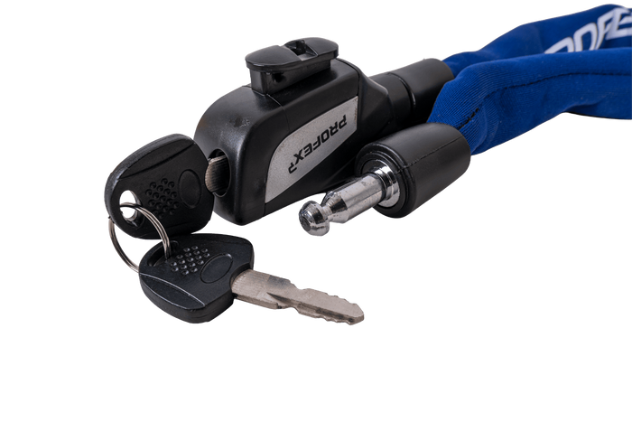 PROFEX 81659 Neo 130 cm-es láncos kerékpárzár zárral