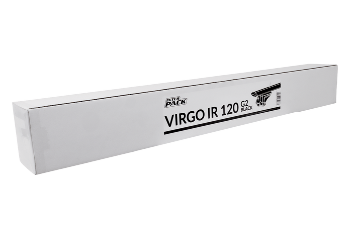 Inter Pack Virgo IR 120 (G2) tetőcsomagtartó integrált sínekkel (fekete)