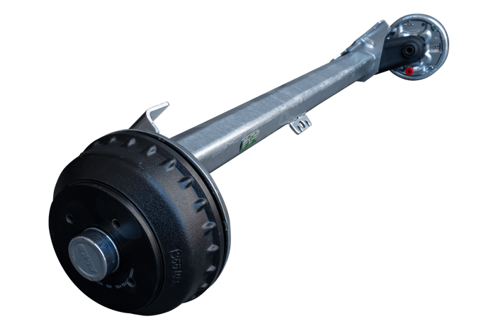 AL-KO COMPACT fékező tengely pótkocsihoz/szállítóhoz 1350kg 1200mm 1650mm 4x100