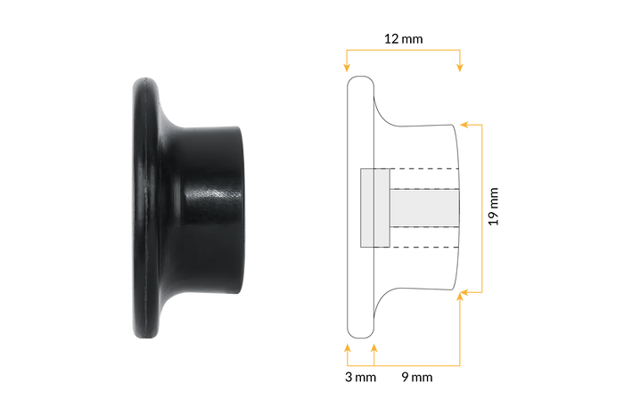 TULPLAST pótkocsi oldalsó görgők ponyvák, hálók és takarók rögzítéséhez, 24 darabos készlet