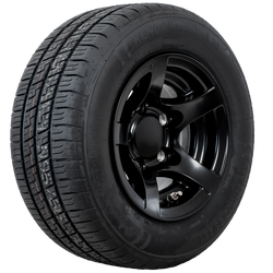 Erősített pótkocsi kerék KENDA GUMIABRONCS 195/55 R10C 98/96N ALUMÍNIUM FELNI STARCO fekete 6Jx10"H2 5x112 ET:-4