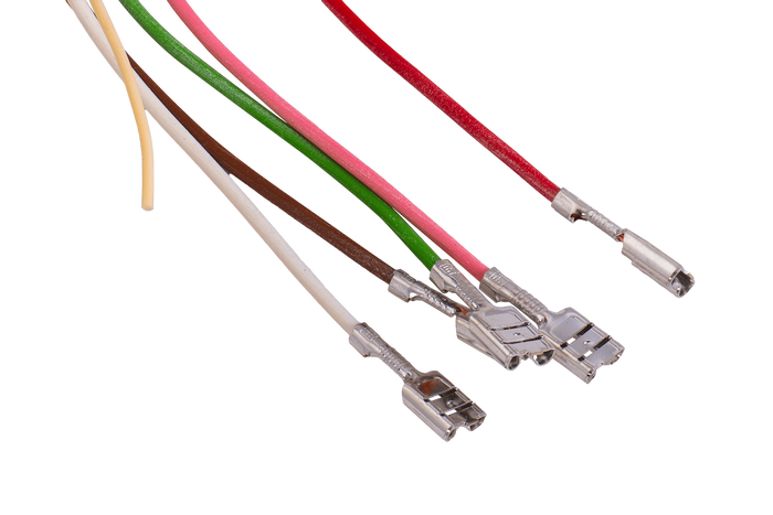 MANTES elektromos szerelés, utánfutó kábelköteg, 7 m, 13 tűs csatlakozó, 6,3-as csatlakozók