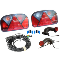 Lámpakészlet: ASPÖCK hátsó lámpák + ASPÖCK oldalsó helyzetjelző lámpák + MANTES 7m 7 tűs kábelköteg + gyorscsatlakozók