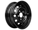 Acélfelni UNITRAILER utánfutóhoz, fekete, 5.5Jx13"H2, 5x112 ET:30