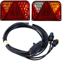 DOBPLAST DPT35 LED hátsó lámpák + MANTES 4m 7 tűs kábelköteg