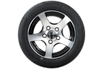 Erősített pótkocsi felni KENDA GUMIABRONCS 195/50 R13C 104/102N ALU FELNI STARCO polírozott 6Jx13"H2 5x112 ET:30