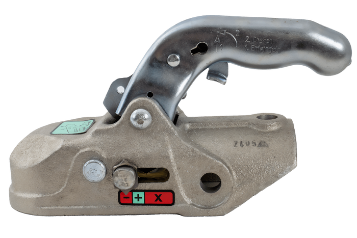 KNOTT K27-A gömbfejű vonóhorog 2700 kg-os pótkocsihoz, 50 mm-es öntöttvas csővonórúddal 