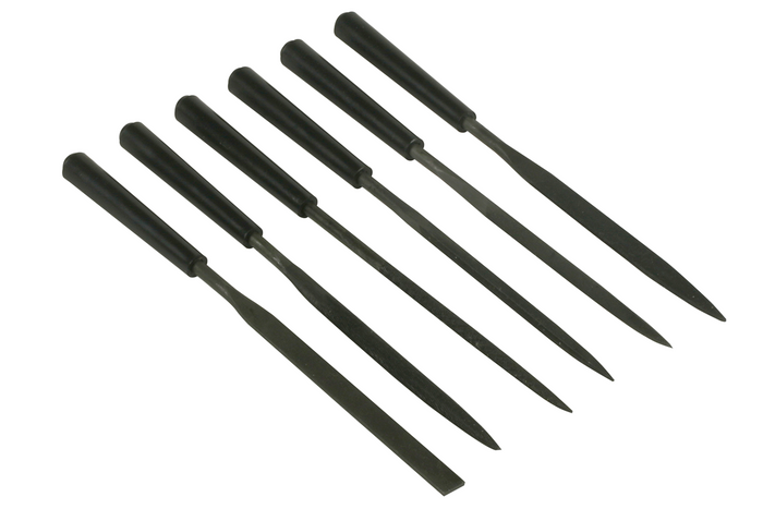Hat darabos STANLEY 0-22-500 tűreszelő készlet, 160 mm hosszú