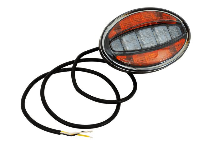 FRISTOM FT-356 LED IND univerzális első lámpa oldalsó rögzítőkonzollal