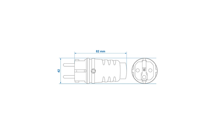 Schuko ProPlus 373570 dugó védőérintkezővel 16A 230V