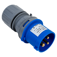 MANTES 3P elektromos csatlakozó, apa csatlakozó, hordozható, 16A, 230V