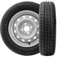 Két kerék készlet pótkocsikhoz UNITRAILER / TEMARED / NIEWIADÓW / NEPTUN / ZASŁAW LINGLONG TYRES 155/70 R13 75N UNITRAILER FRIMS 4Jx13" 4x100 ET:30