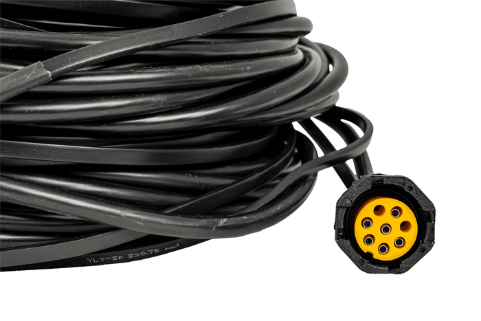 MANTES elektromos szerelés, utánfutó kábelköteg, 12 m, 13 tűs csatlakozó, 2x 8 tűs bajonettzár