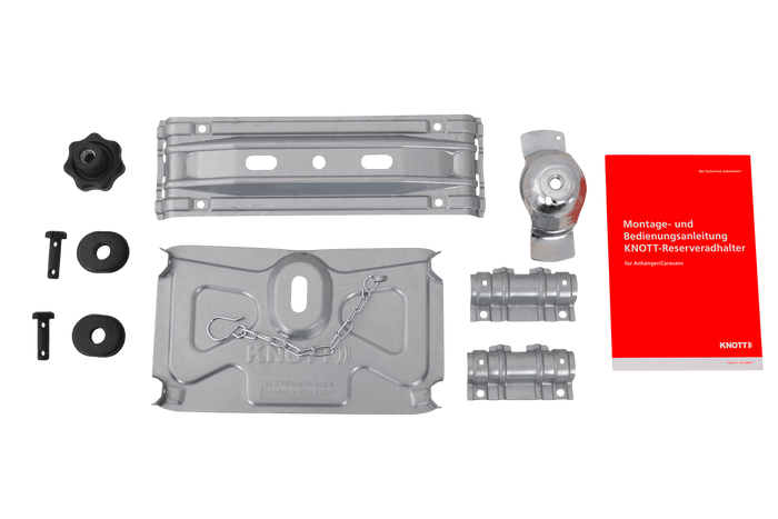 KNOTT pótkeréktartó kerékkonzol lakókocsihoz 1200-1500mm