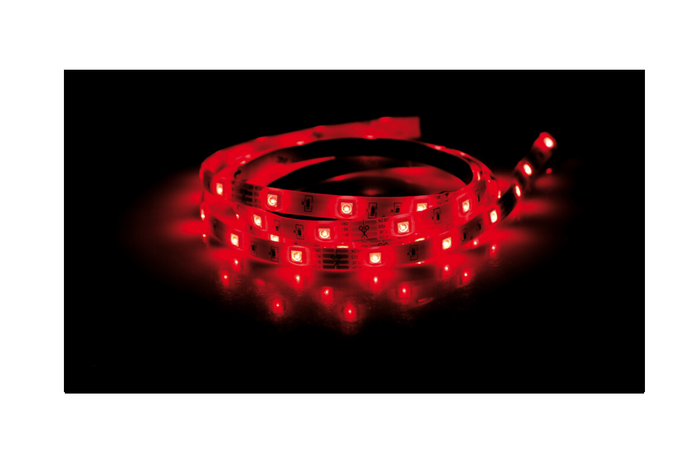 RGB LED szalag öntapadós szalaggal LÁMPA 12/24V 200 cm