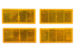 Téglalap alakú narancssárga öntapadós fényvisszaverők UNITRAILER 90x40mm SET 4x fényvisszaverő