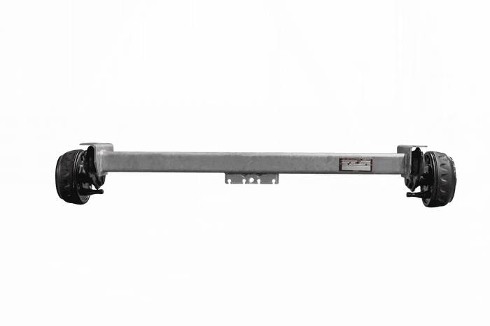 KNOTT VGB13M fékezett tengely pótkocsihoz/autószállítóhoz 1350kg 1200mm 1550mm 5x112