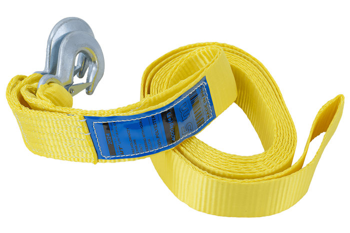 UNITRAILER vontatókötél horgokkal, vontatópánt 5m/50mm/4t sárga