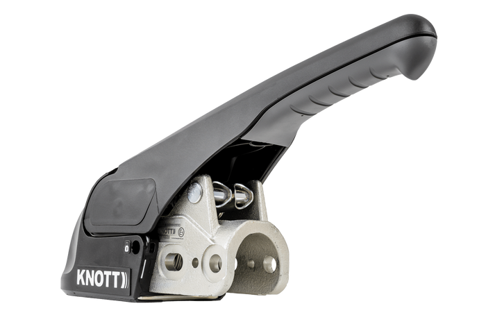 KNOTT KS30 gömbfejes vonóhorog stabilizátorral 3000 kg-os pótkocsihoz, 50 mm-es csővonórúddal