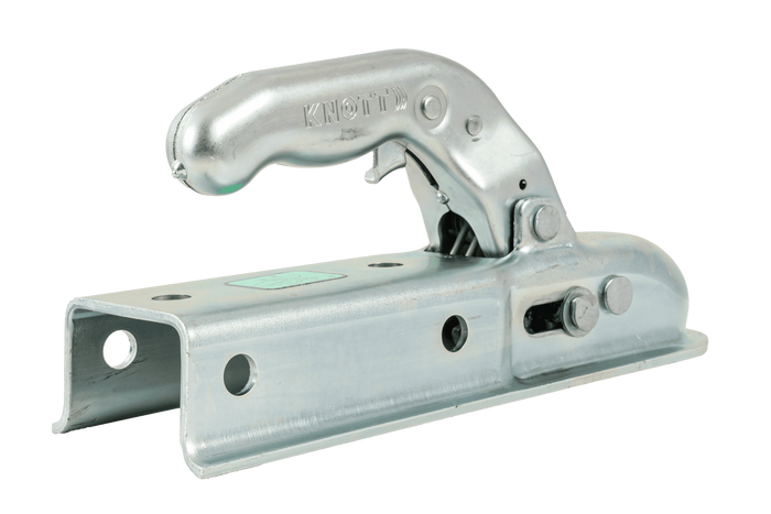 KNOTT KQ14-B gömbfejű vonóhorog 1400 kg-os pótkocsihoz, 60 mm-es négyzet alakú vonórúddal