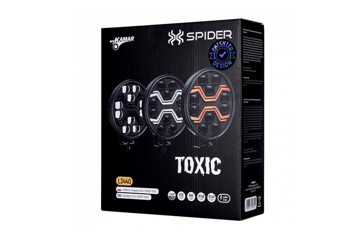 LED munkalámpa reflektor KAMAR X-SPIDER TOXIC L3440 10xLED 80W