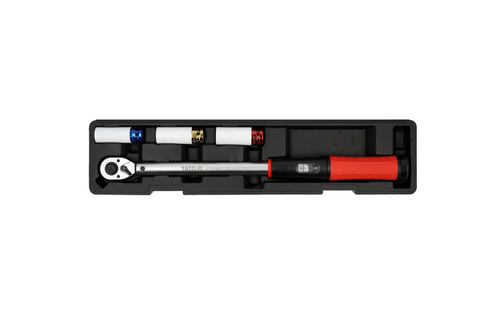 YATO 1/2" 40–220Nm 4 részes nyomatékkulcs készlet kerékcseréhez
