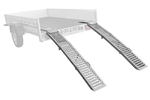 UNITRAILER ALR005 összecsukható rámpa acél felhajtórámpa pótkocsikhoz 200 cm 500 kg 2 darabos készlet