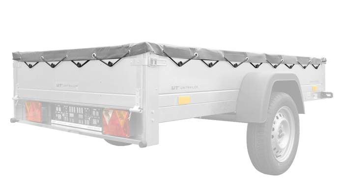 UNITRAILER lapos ponyva pótkocsihoz 230x125cm KERTI PÓTKOCSI 230 KIPP