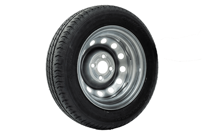 Két kerék szett LINGLONG utánfutóhoz GUMIABRONCSOK 155/70 R13 75N UNITRAILER FELNIK 4Jx13"H2 4x100 ET:30