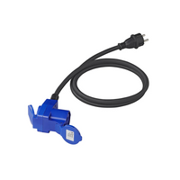 Adapter Schuko dugóval és CEE könyökcsatlakozóval + Schuko aljzat 16A ProPlus 373528DE kábel 150cm