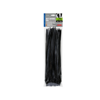 LAMPA kábelkötegelők 70038 fekete kábelkötegelők 30cm 100db.