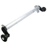 AL-KO PLUS fékezetlen tengely utánfutóhoz/autószállítóhoz 1300kg 1500mm 1950mm 5x112