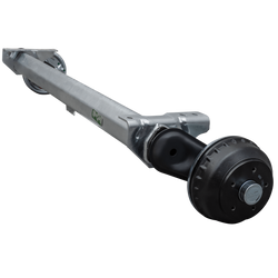 AL-KO COMPACT fékező tengely pótkocsihoz/szállítóhoz 1350kg 1200mm 1650mm 5x112