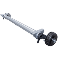 AL-KO EURO fékezett tengely pótkocsihoz/autószállítóhoz 1800kg 1750mm 2250mm 5x112